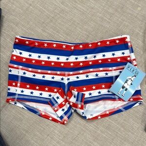 FLEO Red White Blue Star Shorts